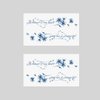 Oottati 2 Sheets Tiny Fake Semi Permanent Waterproof Temporary Tattoos Stickers 100% Plant-Based Ink Realistic English Inspirational Quotes Words Ashamed of my heart Plum blossom