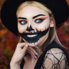 Face Body Paint Stick, Eye Black Stick Softball Baseball, Cream Black Face Body Paint Stick for Football Lacrosse Skeleton Sugared Skulls Clown Makeup for Halloween Cosplay Costume Party (Black + White + Red)