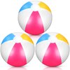 Beach Balls 3 Pcs 12 Inch Inflatable Ball Beach Ball Swimming Pool Ball Enjoyable Pool Float Balls for Outdoor Activity Birthday Summer Party Favors Water Toys (Simple Style)
