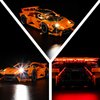 Mililier LED Light Kit for Lego 42196 Lamborghini Huracán Tecnica Orange Set,Compatible with Lego 42196 Building Blocks Model(Not Include Blocks Set)