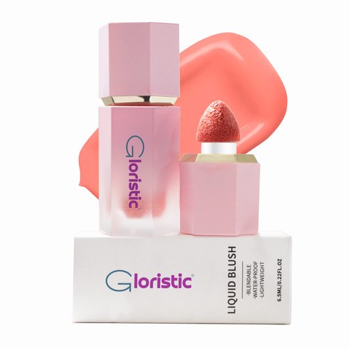 Gloristic | Liquid Blush | Vitamin Rich With Caster Oil | Waterproof | Long Lasting | Halal | Vegan | Cruelty-Free (Serenade)