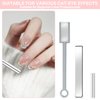 9Pcs Cat Eye Magnet for Nails, Cat Eye Gel Nail Polish Magnet Tools Set, Strong Suction Nail Polish Cat Eye Magnet Board Magnet for Nail Polish, Double-Ended Nail Design Tools Nail Accessories