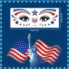 Fourth of July Face Temporary Tattoo,10 Sheets USA Patriotic Tattoos Stickers Red White and Blue Flag Star Design Waterproof Independence Day Temporary for USA Party Favors Decoretions Accessories