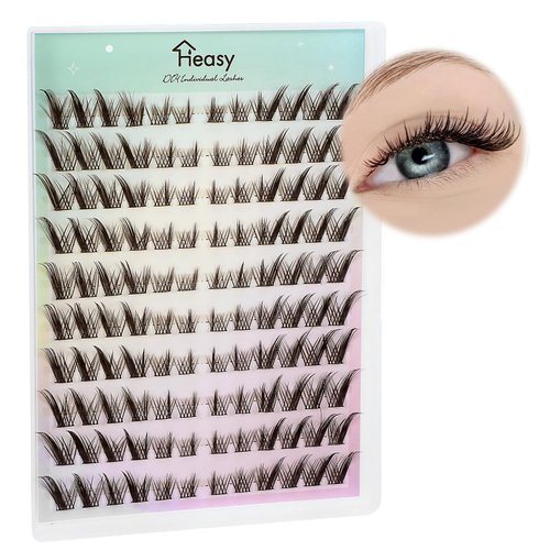 Cat Eye Lash Clusters, 120 PCS Natural Eyelash Clusters, DIY C Curl Individual Lash Extensions, Wispy Cat Eye Lashes, Professional Eyelash Extensions for Natural Look