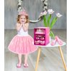 Jeowoqao Dress up Shoes Princess Dresses for Girls, Little Girls Princess Dress up Clothes Set- 1pc TuTu Skirt with 3ps Skirt Veils, Play Toys for Girls Age 3 4 5 6 Years Birthday Gift