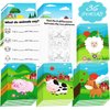 36 Pcs Farm Animals Mini Activity Books for Kids DIY Game Books Set with Cows Pigs Chickens Duck Sheep Patterns Mini Coloring Book Party Favors Goodie Bags Stuffers Classroom Back to School Supplies