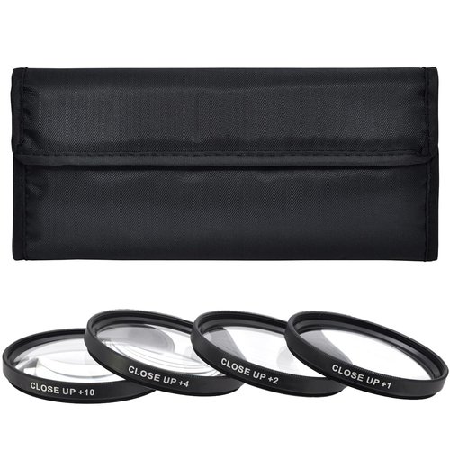 Acuvar Close-up Filter Kit 62mm +1/+2/+4/+10 Lens Set 62mm Filters for Digital Cameras and DSLR Cameras, Macro Lens Kit for Canon, Nikon, Sony, FujiFilm, Olympus, Pentax, Sigma, Tamron Digital Cameras