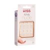 KISS Salon Acrylic Press On Nails, Nail glue included, 'Breathtaking', French, Real Short Size, Squoval Shape, Includes 28 Nails, 2g Glue, 1 Manicure Stick, 1 Mini file