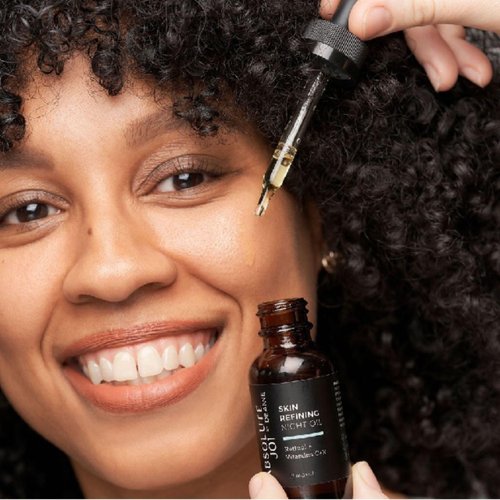 AbsoluteJOI - Retinol Plus Vitamin C Skin Refining Night Oil with Granactive Retinoid for Sensitive Skin, Fine Lines and Dark Marks - Unscented - 1 Fl Oz Full Size