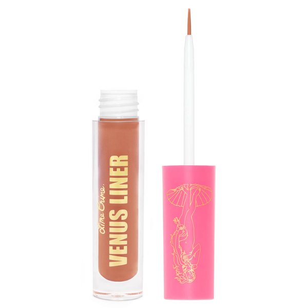 Lime Crime Venus Pigmented Liquid Eyeliner with Precision Brush, Marigold (Pumpkin Orange) - Ultra Matte Water-Based Formula is Long-Lasting, Smudge-Proof & Quickly Dries - Vegan & Cruelty-Free
