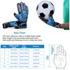 Malker Soccer Goalie Gloves Goalkeeper Gloves with Fingersave and Double Wrist Protection, Strong Grip Goalkeeper Gloves for Youth&Adult Size 7 (Black)