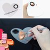 obmwang Stainless Steel Heart Shaped Makeup Palette Spatula - Makeup Artist Makeup Enthusiast Tools for Blending Cosmetic Foundation Shades