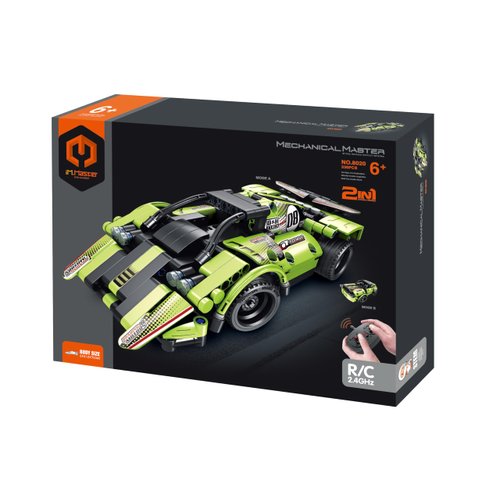 Dakott STEM Car Toy Building Toy Gift for Age 6+, Remote Control 2in1 Sports Car Building Block Take Apart Toy, 335 Pcs DIY Building Kit, Learning Engineering Construction R/C Toys