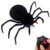 Tipmant RC Spider Remote Control Tarantula Realistic Animal Crawlers Scary Kids Halloween Christmas Prank Gag Toys Birthday Gifts (Black Hair)