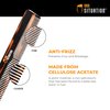 Hair Situation Styling Comb with Fine and Wide Tooth - Handmade for Head Hair, Beard, Mustache - Fine or Coarse Hair Grooming for Men - Comb for Slicked-back, Pompadour, Fauxhawk, Undercut and Quif