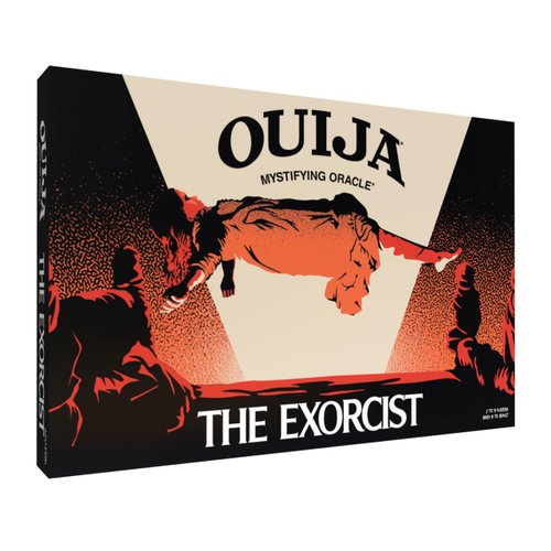 Ouija: The Exorcist, Inspired by The 1973 Horror Movie, Classic Ouija Board Game with Glow-in-The-Dark Board and Red Planchette, Officially Licensed Collectible and Merchandise, 2-4 Players, Ages 14+