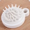 Pokinge 3 Pcs Hair Scalp Massager Brushes, White Soft Silicone Shampoo Brush Hair Washing Brush for Home Bathroom Tool