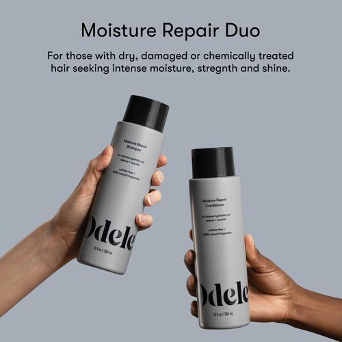 Odele Moisture Repair Sulfate-Free Shampoo & Conditioner Gift Set, for Intense Hydration to Restore & Nourish Dry or Damaged Hair, 13 Fl Oz Each (2-Pack)