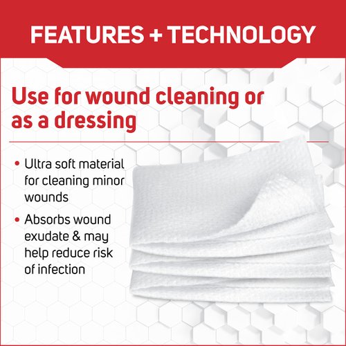 Care Science Sterile Gauze Pads, 100 ct, 2 X 2 | for Cleaning or Covering Wounds as Wound Dressing, Helps Prevent Infection