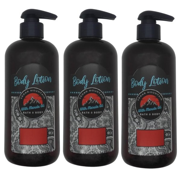 Cedar Mountain Citrus Scents Marula Oil Body Lotion Variety Pack includes scents Citrus Basil, Bergamot & Mandarin and Bergamot & Asiatic Lily