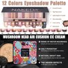 All in One Makeup Kit for Women Full Kit, 12 Colors Eyeshadow, Foundation & Primer, CC Cream, Lipsticks, Mascara, Makeup Brush & Sponge, Brow Pencil & Soap, Eyeliner, Contour Stick, Cosmetics Bag