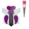 100Pcs Professional Stiletto Nail Forms Acrylic Curve Nails UV Gel Nail Extension Nail Art Guide Form Self-Adhesive Sticker HJ-NTF037