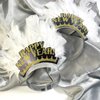 BinaryABC Happy New Year Headband Tiara,New Year Hair Accessories,New Year Eve Party Favors,2Pcs