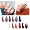 Vishine Gel Nail Polish Kit 12 Color Set, Popular Autumn Winter Gel Colors Collection, Nude Purple Maroon White UV Nail Gel Colors Manicure Set 8ml Each Bottle