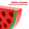 Skrtuan Wooden Lacing Threading Toys Wood Block Puzzle Car Airplane Travel Game Montessori Early Development Fine Motor Skills Educational Gift for 3 4 5 Years Old Toddlers Baby Kids, 1 Watermelon
