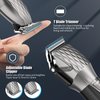 Zaekary Professional Hair Clippers for Men, Professional Barber Clippers and Trimmer Set, Cordless Beard Trimmer Haircut Grooming Kit Gift for Men Women Kids Grey