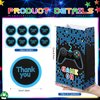 24 Pack Gamer Party Favor Bags Video Game Party Supplies Theme Candy Goodie Bag Game on Party Bags with Stickers for Kids Birthday Party Decorations, 8.66 x 5.12 x 3.15 Inches