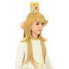 karlery Kids Girls Long Golden Princess Costume Wig with Crown Halloween Cosplay Party Wig