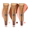 Anglicolor 3PCS,Contour Stick bronzer,Liquid Blush,Highlighter,Long Lasting Smooth Lightweight Beauty Wand Set,Vegan & Cruelty-Free
