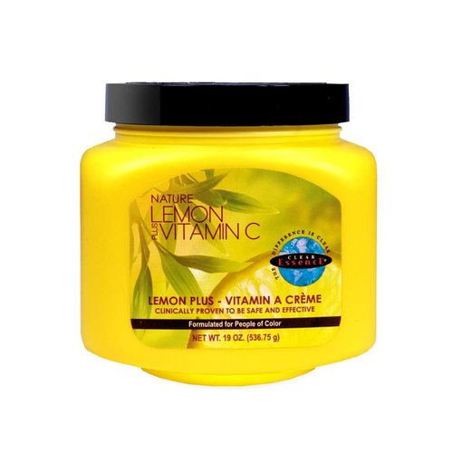 Clear Essence Lemon Plus Vitamin C Cream for Face with Vitamin C and A for Skin Brightening - Dark Spot Remover for Face - Skin Care Body Cream-Skin Brightening Moisturize-Cream for Aging Skin 19 Oz.