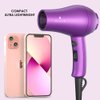 Small Lightweight Hair Dryer for Kids Compact Blow Dryer for RV and Travel 1000W Ionic Dryer with Concentrator