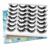 Yasnai Cat Eye Lashes False Eyelashes Fluffy Volume Lashes Wispy Fake Lashes Natural Eyelashes 14 Pairs Pack 9D