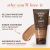 Burts Bees Goodness Glows Tinted Moisturizer, Rich in Antioxidants, Chestnut 1.0 Ounce