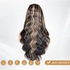Aoque Highlight Ombre Lace Front Wig Human Hair 200% Density 1B/27 Balayage Wig Human Hair Hd 13x4 Body Wave Lace Front Wigs Human Hair Pre Plucked for Women 22 Inch