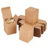 BENECREAT 60PCS Gift Boxes Brown Paper Boxes Party Favor Boxes 2.5 x 2.5 x 3 Inches with Lids for Gift Wrapping, Wedding Party Favors