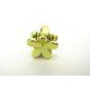 Generic Micro mini extra tiny metalic colored flower acrylic hair claw clip (Clip quantity: 6 Clips, Primary color: Gold)