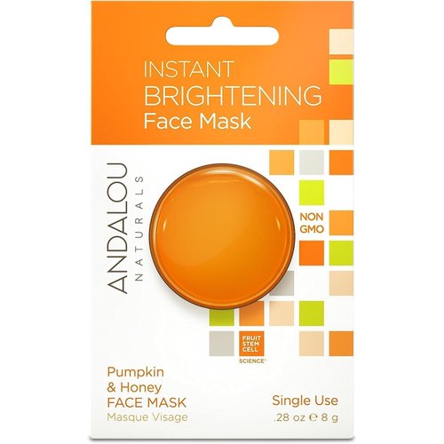 Andalou Naturals Instant Brightening Pumpkin & Honey Face Mask Pod, 0.28 Ounce