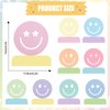 Whaline 9Pcs Smile Face Honeycomb Centerpieces Pastel Smile Face Tabletop Signs Cute Tiered Tray Decor for Birthday Bachelorette Party Home Kitchen Table Decor