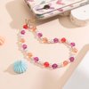 Staqlo 2PCS Beaded Phone Lanyard Wrist Strap Handmade Girly Style Fixed Beads Pearl Bracelet Camera Car Key USB Phone Charm Decoration Anti Lost String Mobile Phone Chain