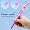 36 Pieces Eraser Pen Retractable Mechanical Eraser Pen Include 6 Packs Eraser Pen and 30 Erasers Refill for School Office Painting Writing (Clear Color)