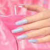 RARJSM Gel Builder Nail Polish Pearl White Hard Gel in a Bottle Mermaid Shell Glitter Pearlescent Thick Extension Structure Gel for Nails 15ml Soak Off Curing Requires Salon Home DIY Beginer Use