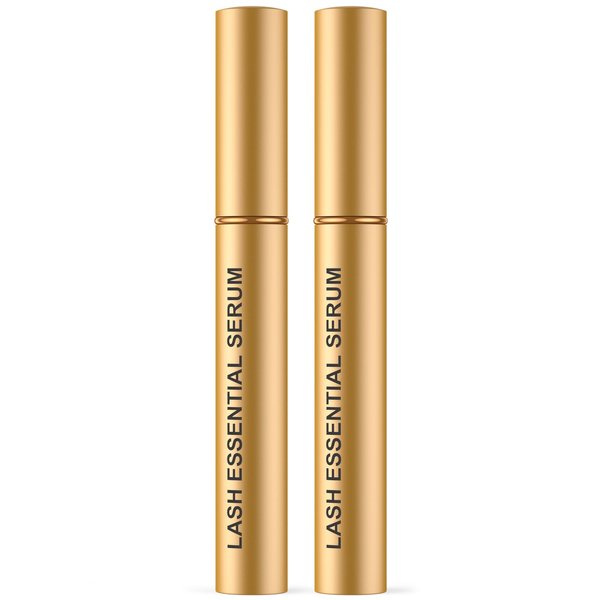 Feyano Eyelash Serum- Natural Comestic Eyelash Serum for Longer, Thicker Lashes & Brows, Boost Lash Serum Vegan & Cruelty-Free-Niacinamide, Centella Asiatica Leaf Extract(10mL Gold)