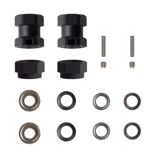 HOBOHY Aluminum 12MM Wheel Hex Drive Hub Adaptor for Tamiya Grasshopper RC Car Chassis Replacement Upgrades Parts 4Pcs