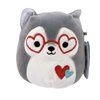 Squishmallows Official Kellytoy Valentines Squad Squishy Soft Plush Toy Animal (5 Inch, Ryan Husky Heart Glasses)