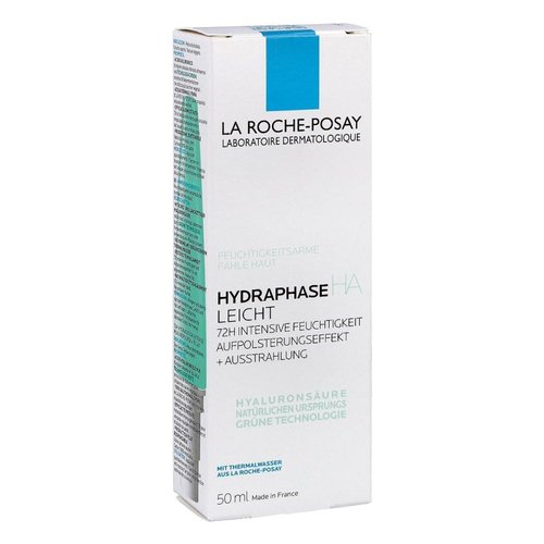 La Roche-Posay HydraphaseHA Light Face Moisturizer, Hyaluronic Acid Face Moisturizer with 72HR Hydration, Oil Free & Non-Comedogenic, 50 ML, 1.69 fl. oz.