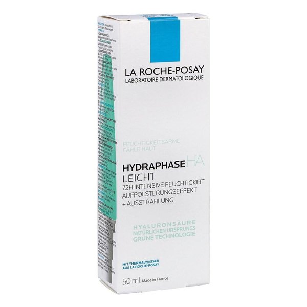 La Roche-Posay HydraphaseHA Light Face Moisturizer, Hyaluronic Acid Face Moisturizer with 72HR Hydration, Oil Free & Non-Comedogenic, 50 ML, 1.69 fl. oz.